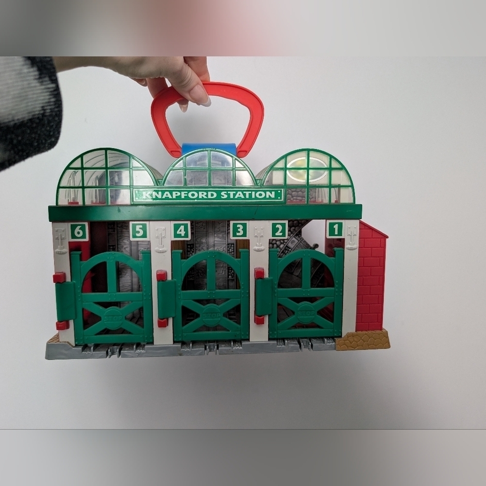 Knappford Station Kids Toy with Red Handle
